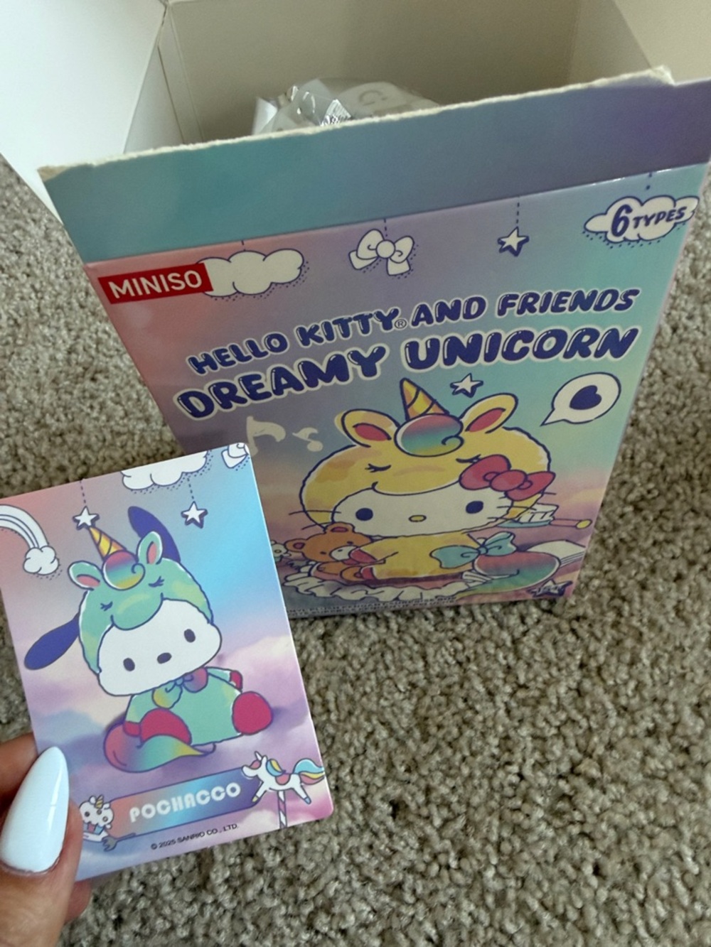 Hello Kitty Dreamy Unicorn Vinyl Plush BLIND BOX CONFIRMED POCHACCO unopened! - Picture 3 of 3